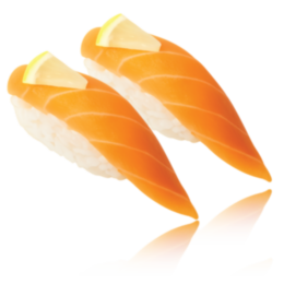 "SMOKED SALMON" nigiri