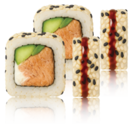 1+1 "TERIYAKI LAKS" uramaki