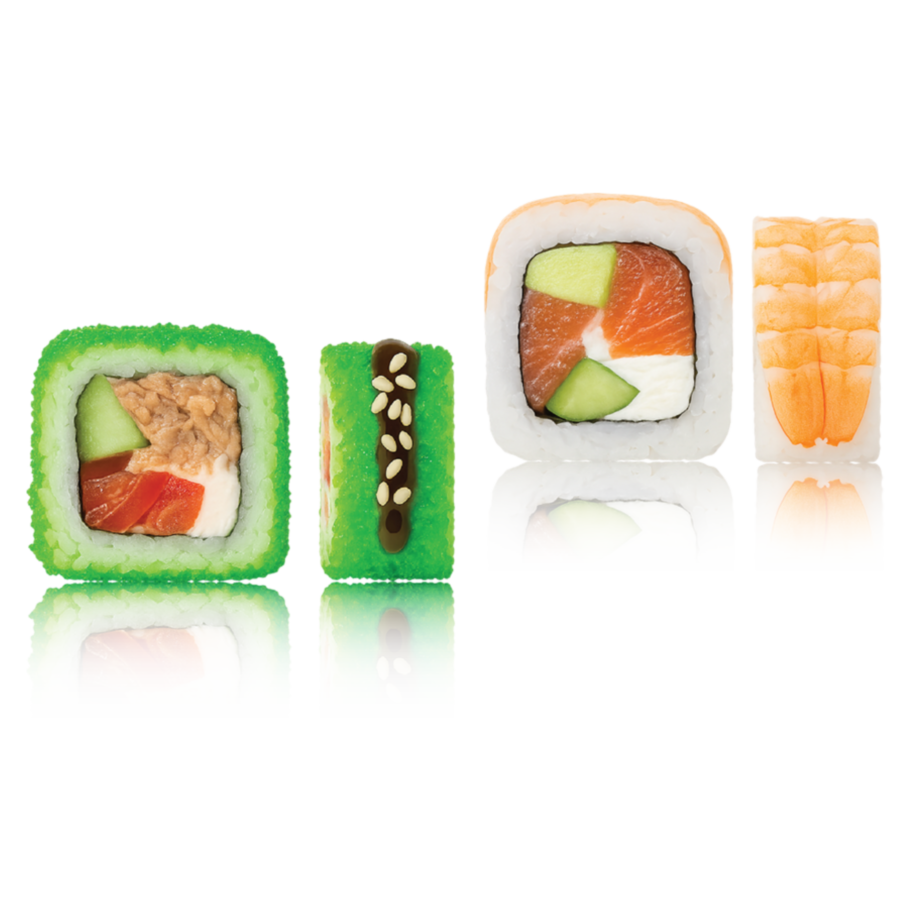 "ORIGAMI" kaburi maki + "KAWAI" uramaki 16 pcs.