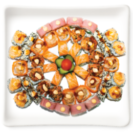 "SANTORYU" sushi set 3+3