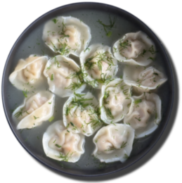 Суп с пельменями 300 мл.