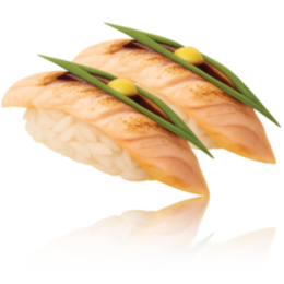 "SALMON TATAKI" nigiri