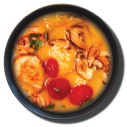 "TOM YUM" with salmon