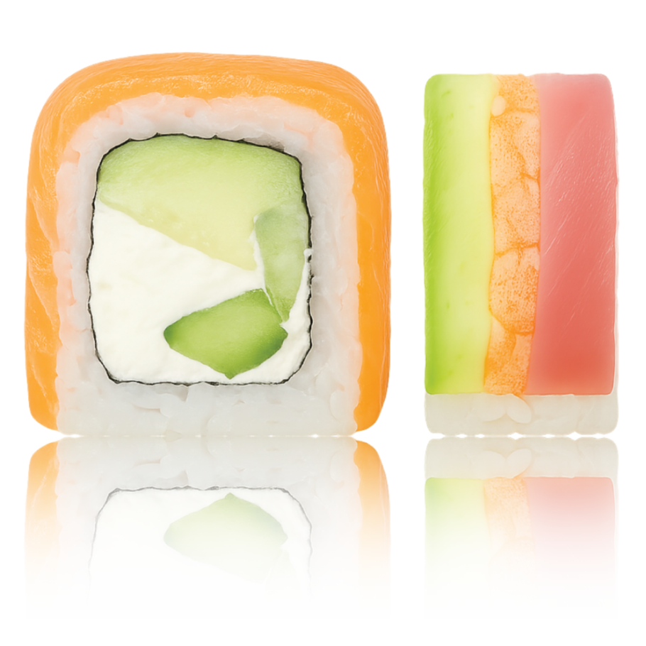 "RAINBOW" kaburi maki 8 pcs.