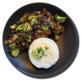 Баклажан с брокколи