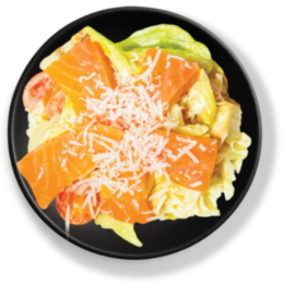 "Цезарь" с КОПЧЁНЫМ ЛОСОСЕМ