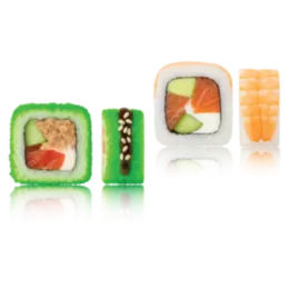 "ORIGAMI" kaburi maki + "KAWAI" uramaki